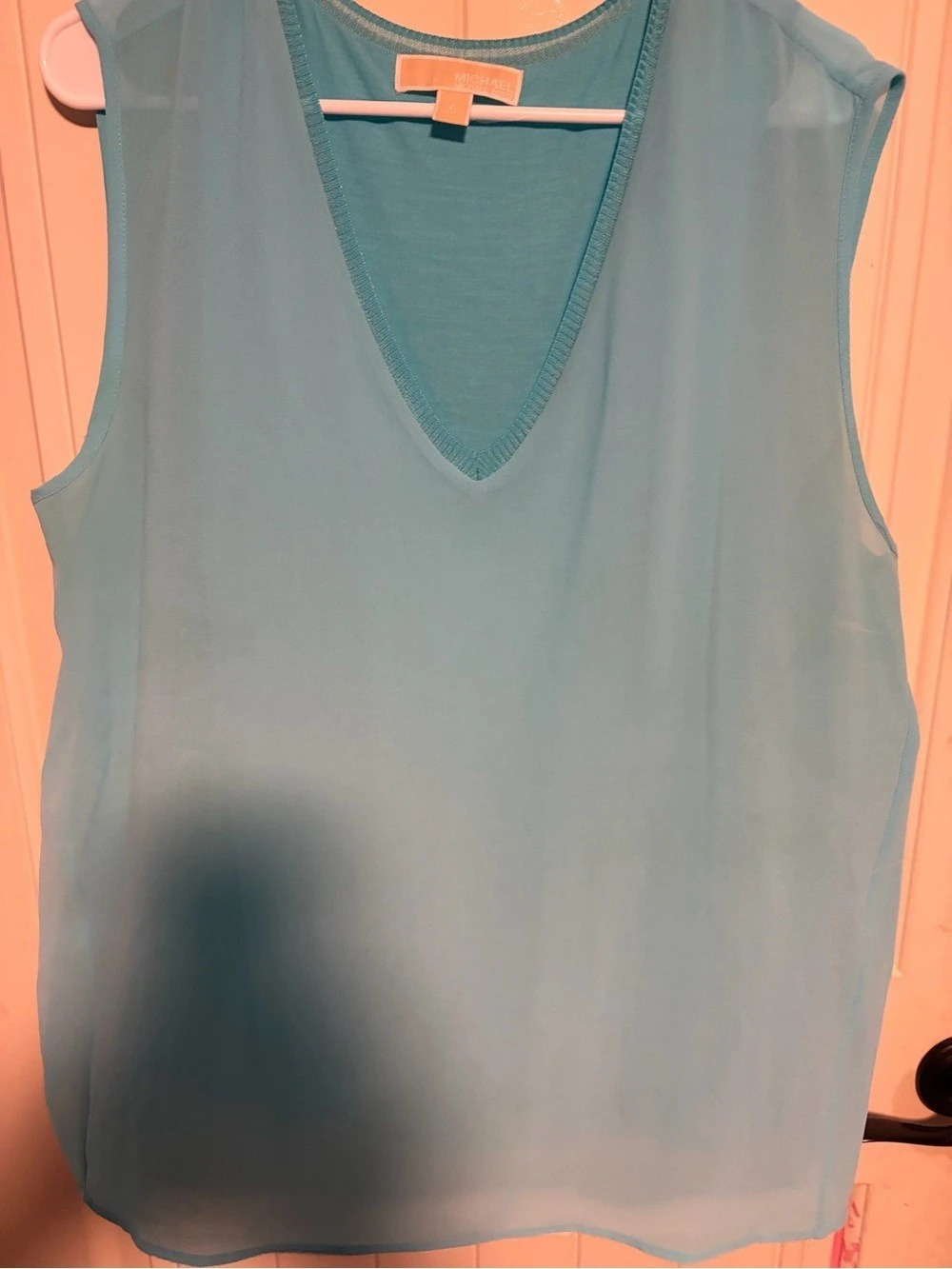 Michael Kors Women's V-Neck Tank Top in Blue Like New